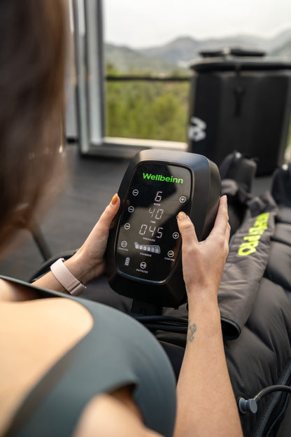Botas de Presoterapia HIGHFLY PRO — 6 Cámaras, 260 mmHg, Hasta Cadera
