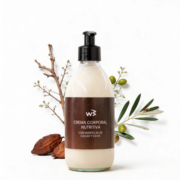 Crema Corporal Nutritiva con Manteca de Cacao y Oliva Ecológicos — 250 ml
